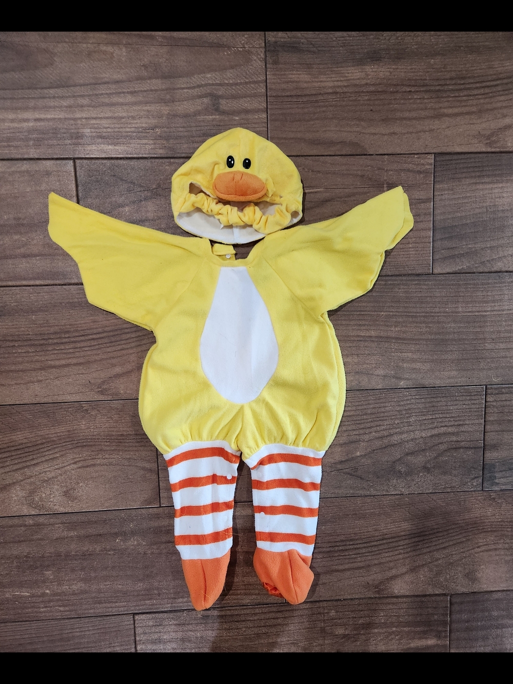 Rubie's Newborn Unisex Baby Duck Duckling Costume Hoodie Bodysuit Sleeveless